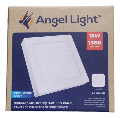 Panel Led Superficial Cuadrado 18w Angel Light 