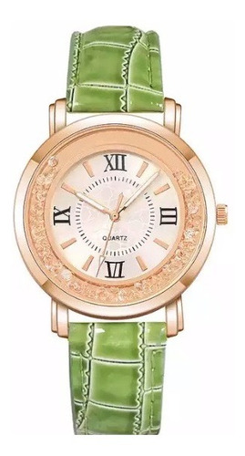 Reloj Elegante Mujer Diseño Cristal