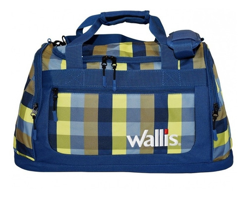 Wallis - Maleta Deportiva, 50 L Azul Con Verde