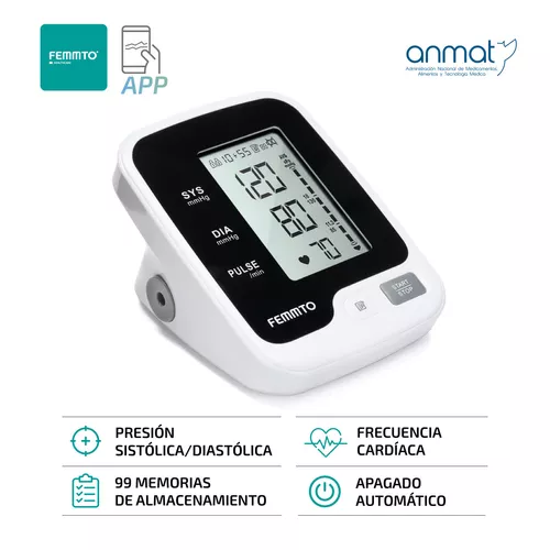 Tensiometro Digital Brazo Batería USB Medidor Presion Arterial Enfermeria  Automatico Femmto