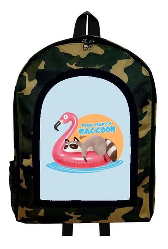 Mochila Camuflada Rocket Racoon Nueva Colección Modelo 31