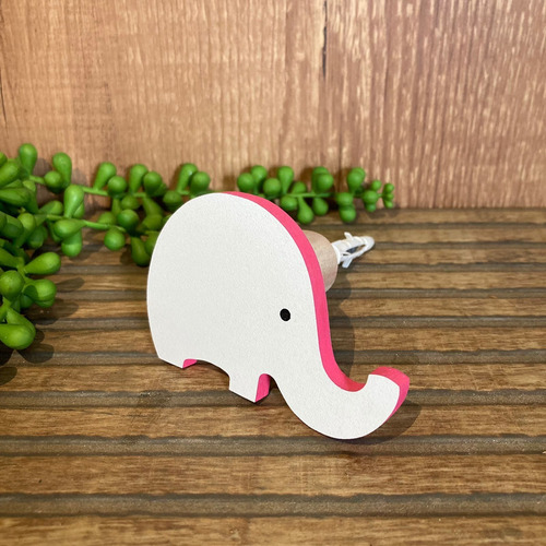 3 Ganchos Penduradores De Parede De Elefante Em Mdf