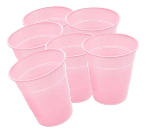 Vasos Plásticos Rosados 250cc Celebración Baby Shower Niña 