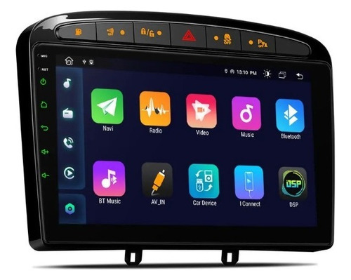 Peugeot 308 / 408 / Rcz Gps Carplay Android Radio Touch Hd