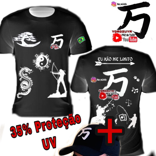 Kit Yin Yang (2camisa +2bonés) Yorozuya + Frete Grátis