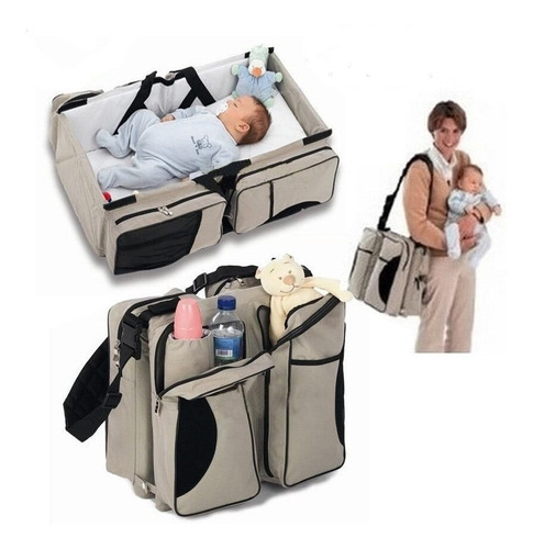 Pack 2 En 1 Bolso Cuna De Viaje Seguro Bebe
