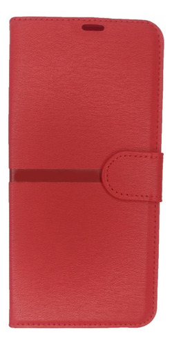 Funda tipo cartera para Samsung A01 - Color de la funda: rojo