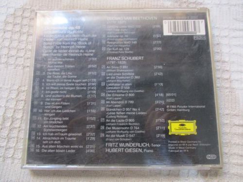 Fritz Wunderlich - Schumann Dichterliebe. Beethoven - Lieder