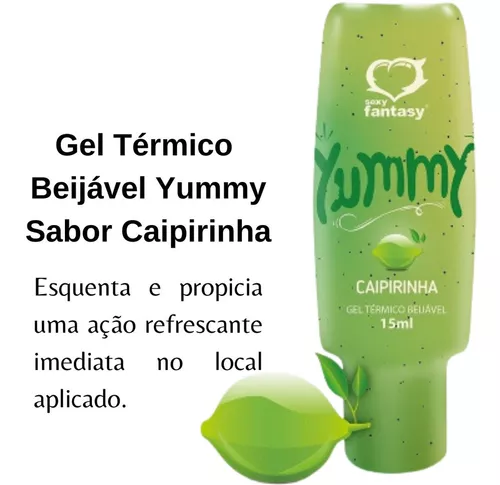 Gel Yummy Beijável Sabor Caipirinha Sexy Fantasy