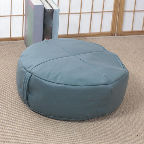 Puf De Mesa Estilo Japonés Taburete Almohada Asiento Azul