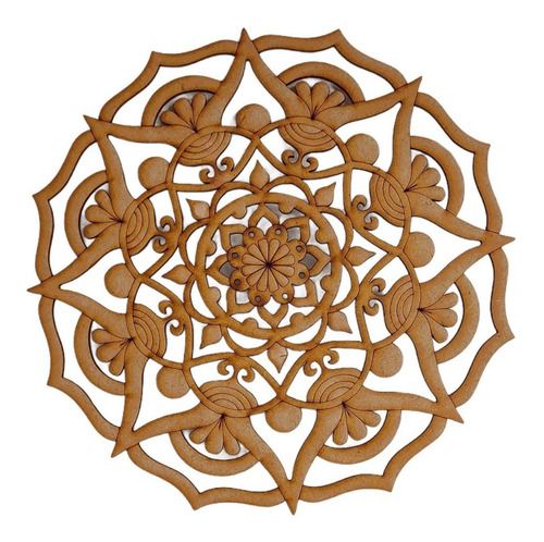 Imagen 6 de 9 de Mandala En Mdf Corte Laser