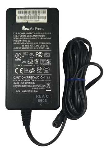 Adaptador De Corriente Cargador De 9v - 4a Conector 5x2.5mm