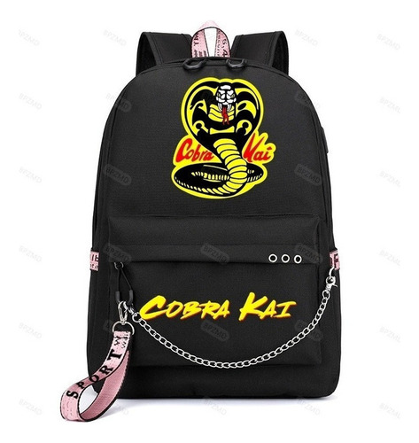 Carga Usb Mochilas Anime Cobra Kai Anime, Mochila