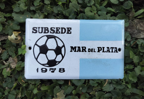 Cartel Enlozado Mundial Argentina 78 Subsede Mar Del Plata (Usado)