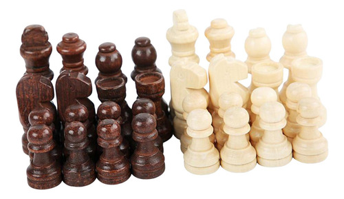 Juego De Ajedrez De Madera Con Figuras Talladas A Mano M