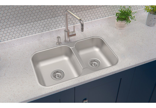 Imagen 3 de 6 de Bacha Pileta Doble Para Cocina 69x40 94062/102 Tramontina®