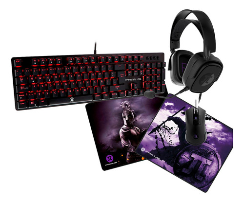 Combo Gamer Primus 4 En 1 Teclado Auricular Mouse Kp1 5 Css