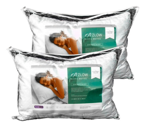 Almohada Elite Hotel Duvet Confort Soft, Pack De 2! 