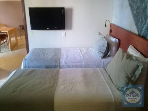 Imagem 12 de 21 de Flat Com 1 Dormitório À Venda, 50 M² Por R$ 424.000,00 - Gonzaga - Santos/sp - Fl0062