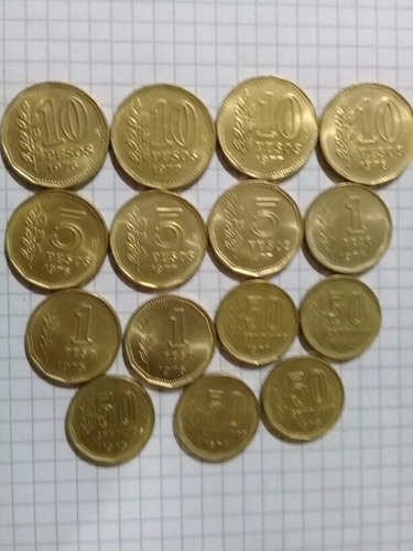 Monedas Argentinas Antiguas 1970 - 1978. Lote X 33 Monedas.