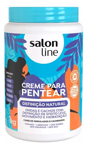 Creme Para Pentear Definição Natural Salon Line Cachos 1kg
