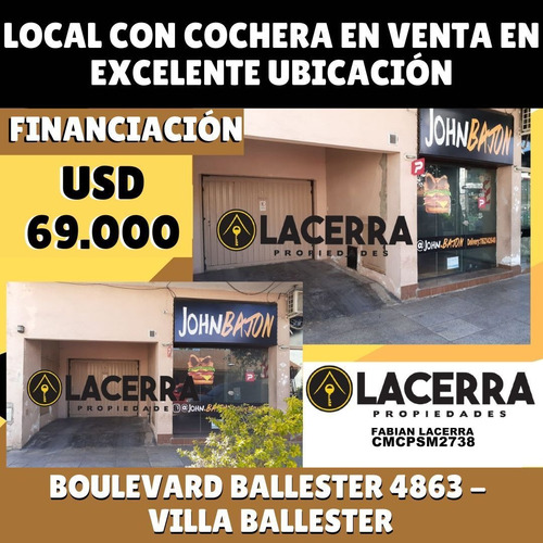 Imagen 2 de 21 de Local En Venta Villa Ballester Con Cochera !!!!!!