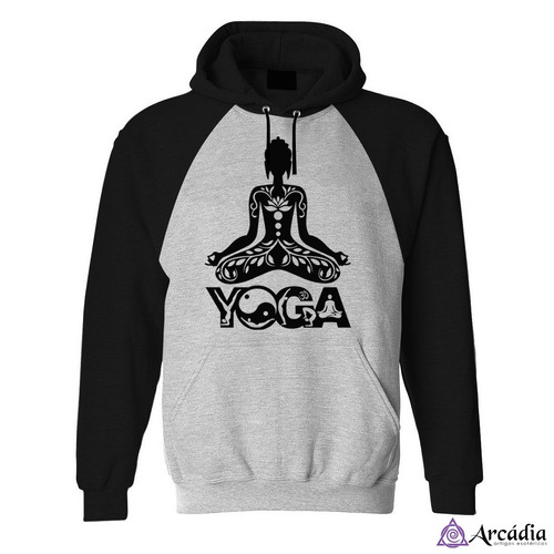 Blusa Moletom Canguru - Yoga Meditação