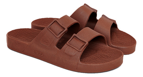 Sandália Papete Masculina Chinelo Linus Tabaco 42/43