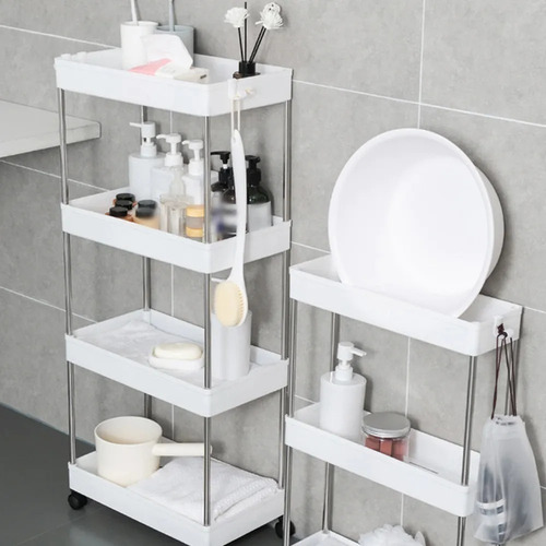 Imagen 3 de 7 de Carrito Organizador Cocina Baño Con Ruedas Rack 3 Niveles