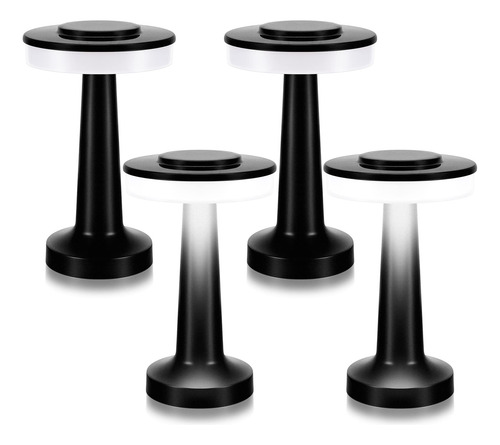 Riakrum Lámpara De Mesa De Metal Portátil Led Con Sensor