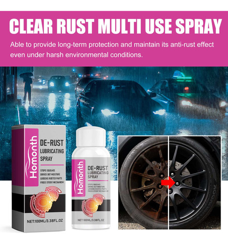 Limpiador Lubricante Para Eliminar Óxido Metálico Rust Remov