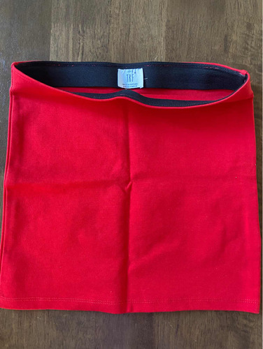 Pollera Mini Falda  Roja Zara