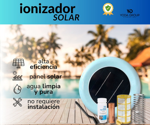 Boya Ionizador Solar Para Piletas Piscinas Marca Kushiro