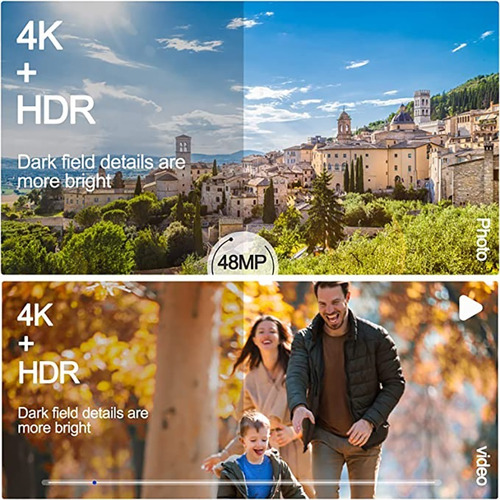 Cámara Digital 4k For Fotografía Y Vídeo Cámara Vlogging