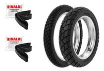 Comprar Cubierta Moto Kit 110\u002F90 X 17 Y 90\u002F90 X 19 Con Cámara Rinald