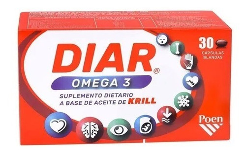 Diar Omega 3 Aceite De Krill  Puro X 30 Cápsulas ¡oferta!