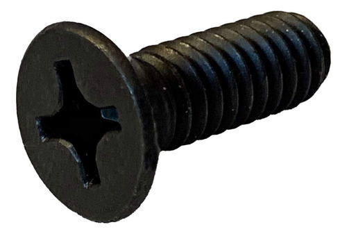 6-32x1/2 Phillips - Tornillo Plano A Maquina, Oxido Negro To