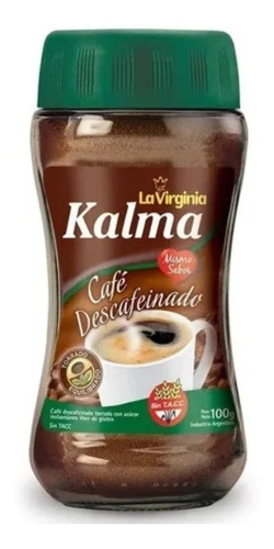 Cafe Descafeinado Kalma La Virginia X 100 G Sin Tacc