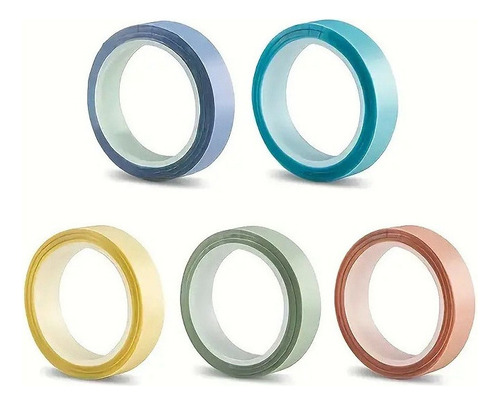 Db Cinco Rollos De Cinta De Colores For Indexar/estudiar