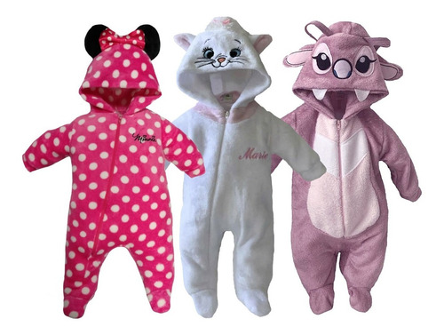 Kit 3 Mamelucos Disney Minnie, Marie, Angel A Precio De 2