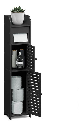 Organizador Baño Mueble Espacios Reducidos Negro Garageimpo 