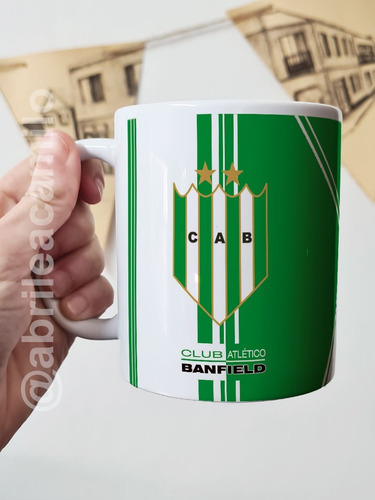 Taza Banfield Soy Del Taladro Cerámica Importada Orca