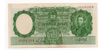 Comprar Billete 50 Pesos Moneda Nacional Bottero 1991 Nros Rojos Ex+