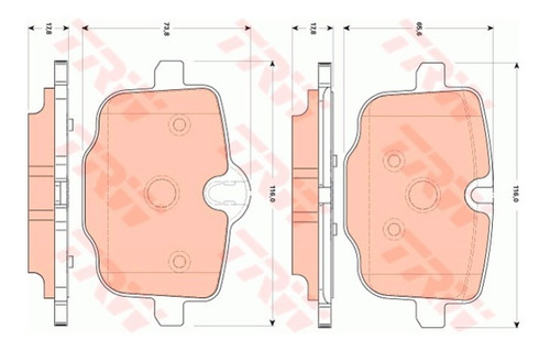 Pastilhas De Freio Tras. Bmw 535i Sedan 2009-2017 (f10)