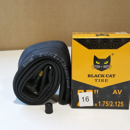 Imagen 6 de 8 de Camara Para Bicicletas Aro 16 Valvula De Auto / Schrader