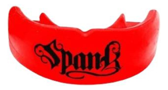 Protector bucal profesional con funda Arcada Superior Spank, color rojo, sin sabor