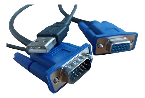Cabo Vga Macho/fêmea Com Conector Usb - 1,8m