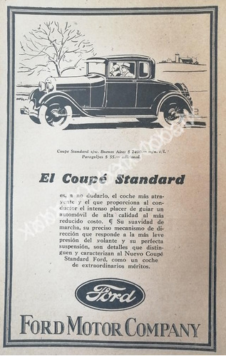 Cartel Retro Autos Ford Coupe Standard 1926 /541