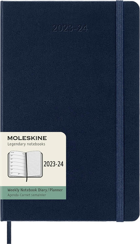 Agenda Semanal Moleskine 2023-2024 18m Tapa Dura Azul (l)