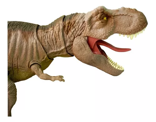 Dinossauro Tiranossauro Rex Rugido - Jurassic World Mattel em